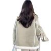 Corner buckle suede fur integrated lamb plush jacket women's new winter thickened warm cotton clothes