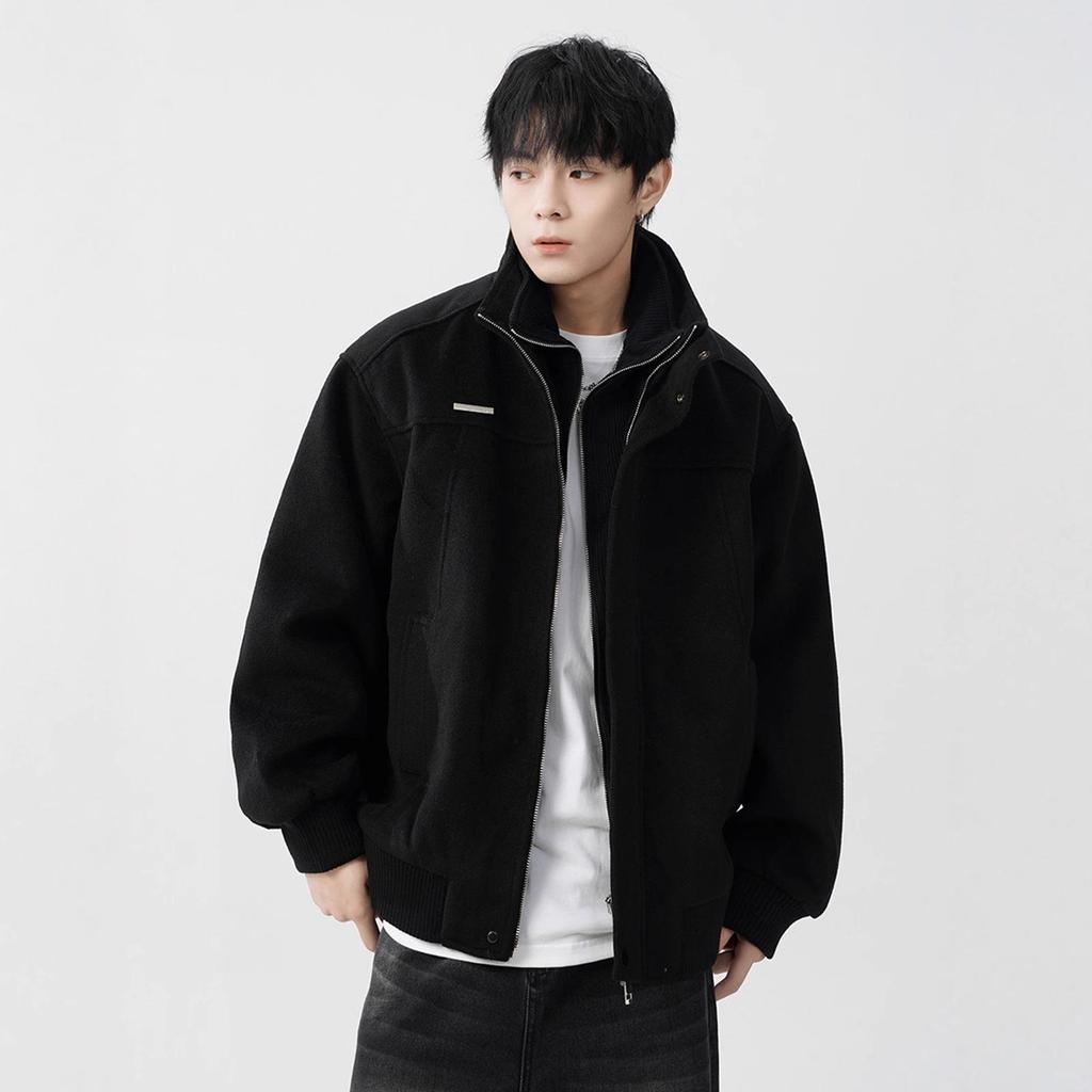Men's Trendy Wool-Blend Two-Piece Faux Coat - Thick, Warm, and Stylish Winter Jacket