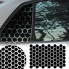 Matte Black Car Stickers 75x50cm Vinyl Sticker Side Window Sun Shade Sticker Window DIY Decor