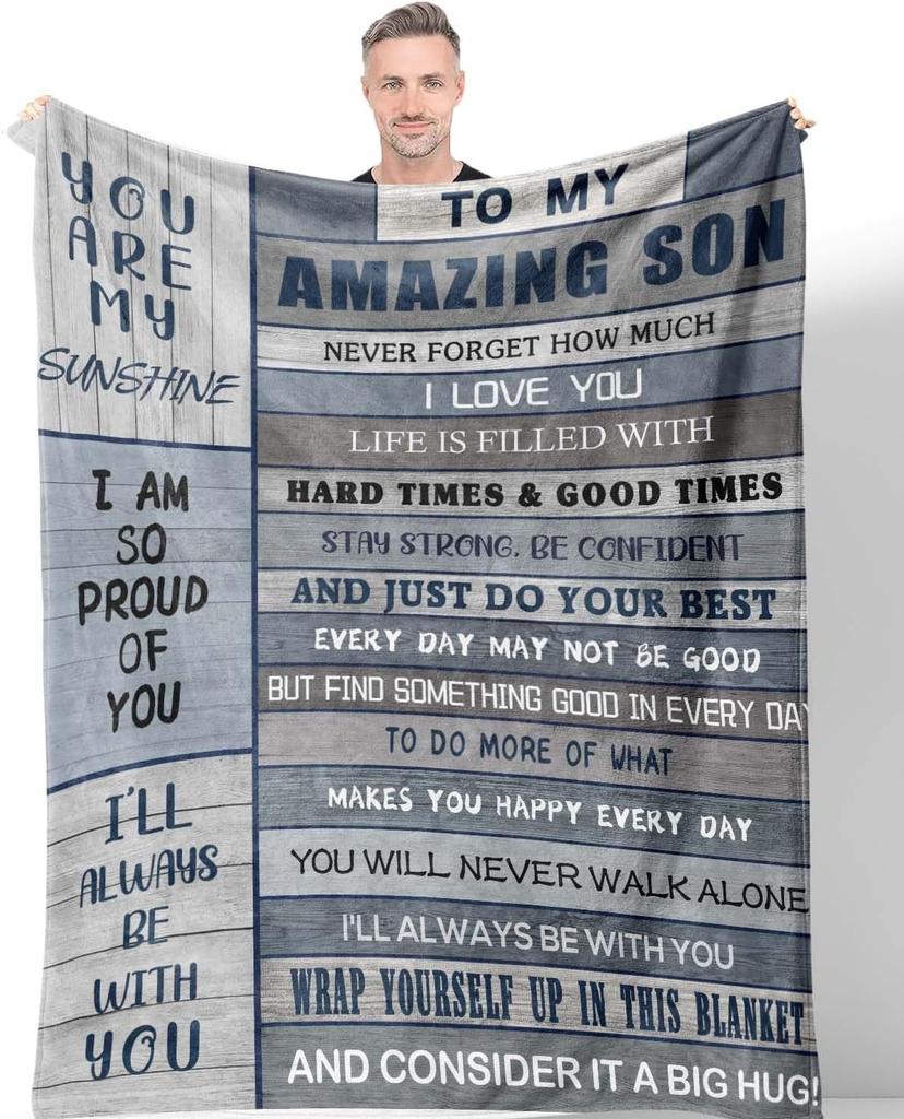 Perfekte Geschenke für Papa Decken für Vatertag Muttertag Jahrestag Geburtstag für Mama Sohn Tochter Opa Oma Tante Überwurf