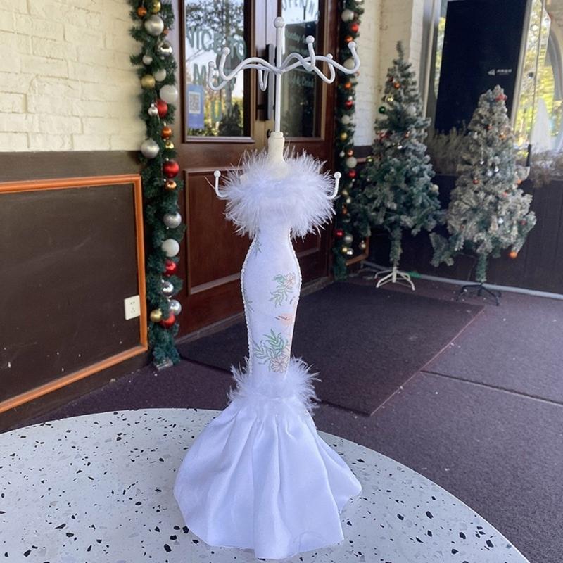 Set of 5 Jewelry Rack Dress High-heeled Shoes Model Earring Necklace Jewelry Holder Organizers Jewelry Display Stand