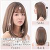 AQUADOLL Medium Full Wig, Simple Midi Style, Black Hair, Blonde, Pudding, One Size Fits Most, DBR (Deep Brown) wg317DBR