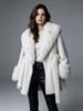 Autumn and winter new imitation mink hair women's clothing medium and long light luxury style large fur collar version imitation fur large size coat