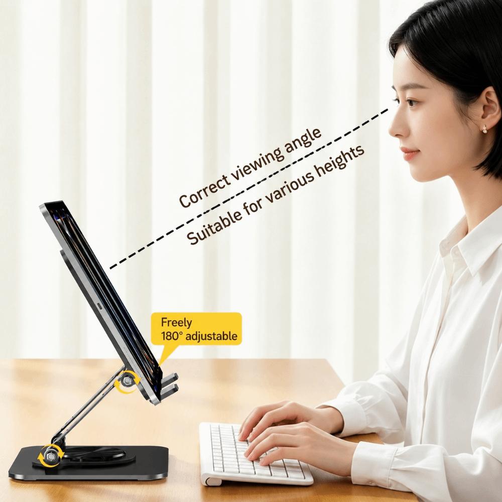 360 Degree Rotation Tablet Stand Adjustable Tablet Rack Tablet Accessories Tablet Holder  Desk Use