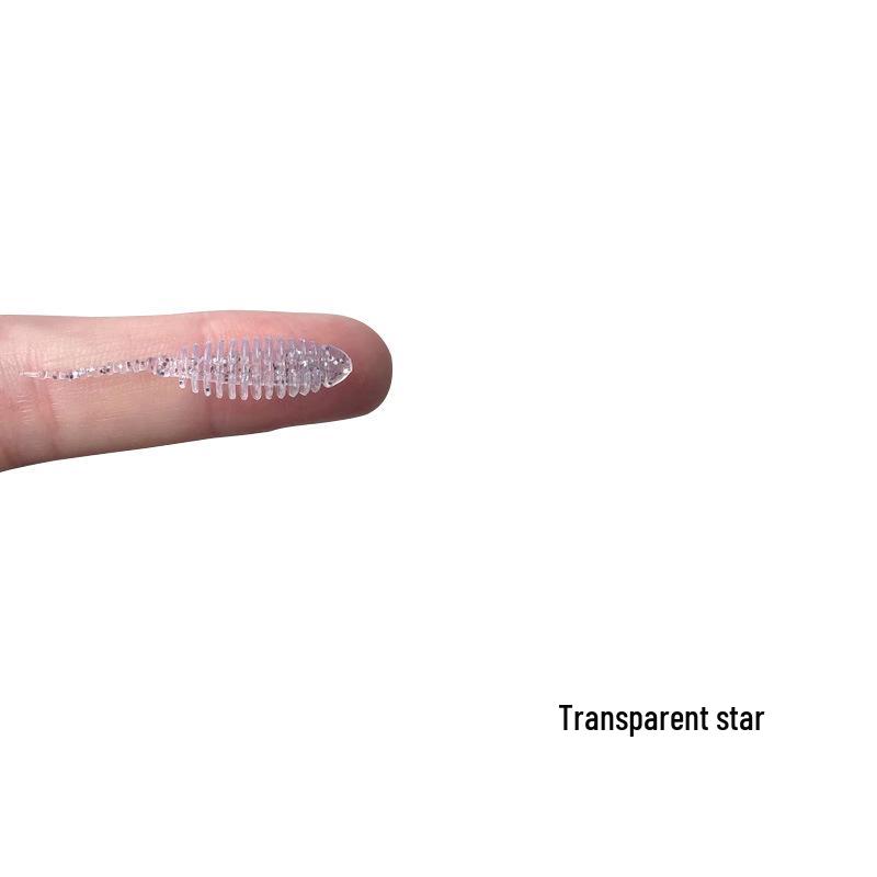 Nadel Schwanz 3,5cm Grundfischen Köder - 10 Weichköder für Rapfen, Barsch, Mandarinfisch, Je 0,2g