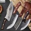 Stainless Steel Butcher's Forged Boning Knife Meat Cleaver Hand Forged Kitchen Knife Kitchen Meat Fish Slicing Knife with Cover