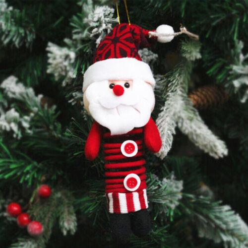 

Santa Tree Christmas Claus Snowman Reindeer Decor Ornament Plush Toys Pendant Santa Claus