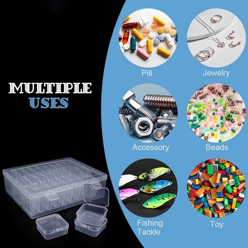 Gör-det-själv Diamantmålning Broderi Förvaringslåda, Nagellack Smycken Mosaik Förvaringsbehållare, Multifunktionell Förvaringslåda