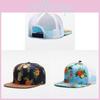 Adjustable Summer Trucker Hat With Wide Brim And Logo Print For Outdoor Fashion