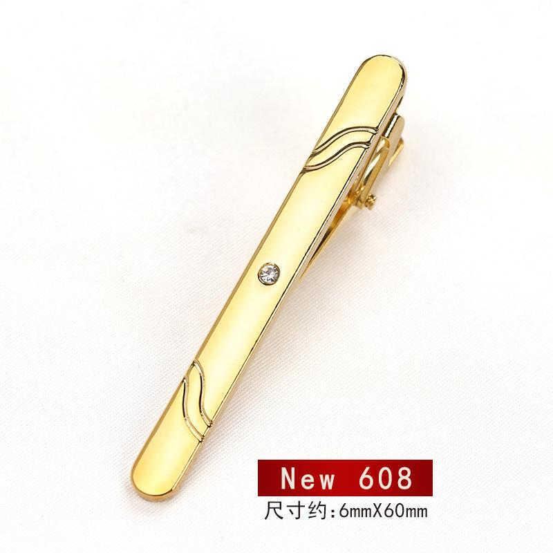 Business Versatile Men'S Dress Gold Tie Clip Marriage Men'S And Women'S Pin Korean Version Security Laveclip Fashion Laveclip