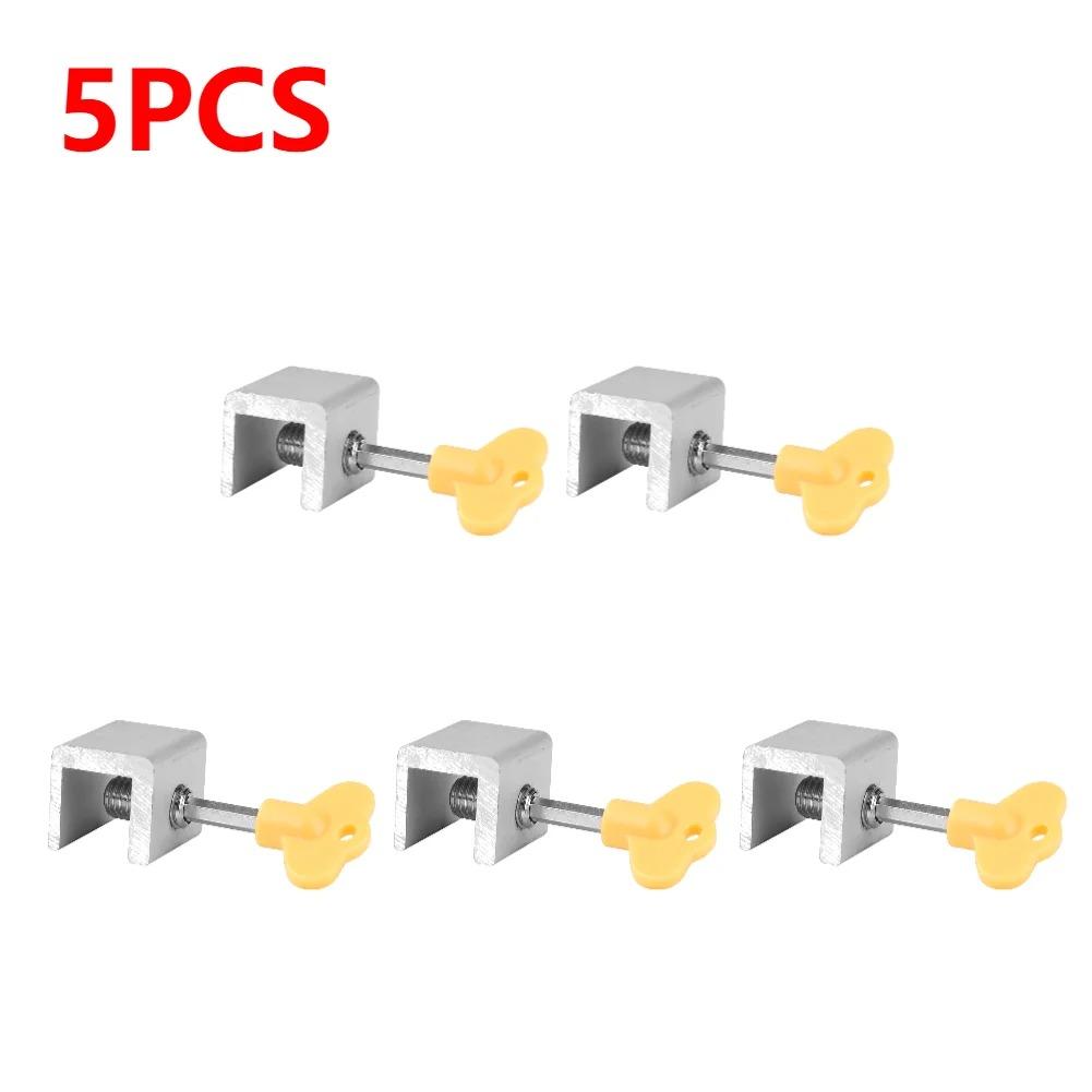 Sliding Sash Stopper Cabinet Locks Straps Doors Security Anti-theft Lock Window Sliding Door Baby Kids Child Safety Doors Lock 4