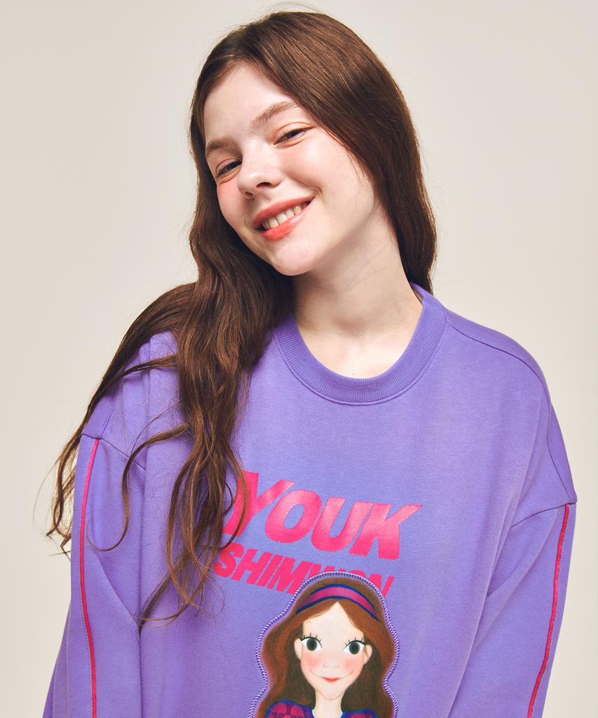 Yugsimwon Piping Contrast Sweatshirt F Luna