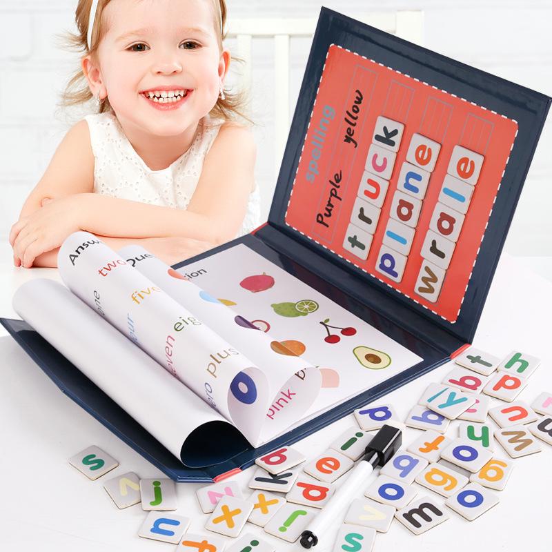 Magnetic Word Spelling Toy: Children's Educational English Game for Early Learning