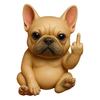 Middle Finger Animal Statue Cartoon Dog Cat Elephant Mouse Highland Cow Frog Turtle Hedgehog Figurine Resin Sculpture Desktop Decoration Ornament