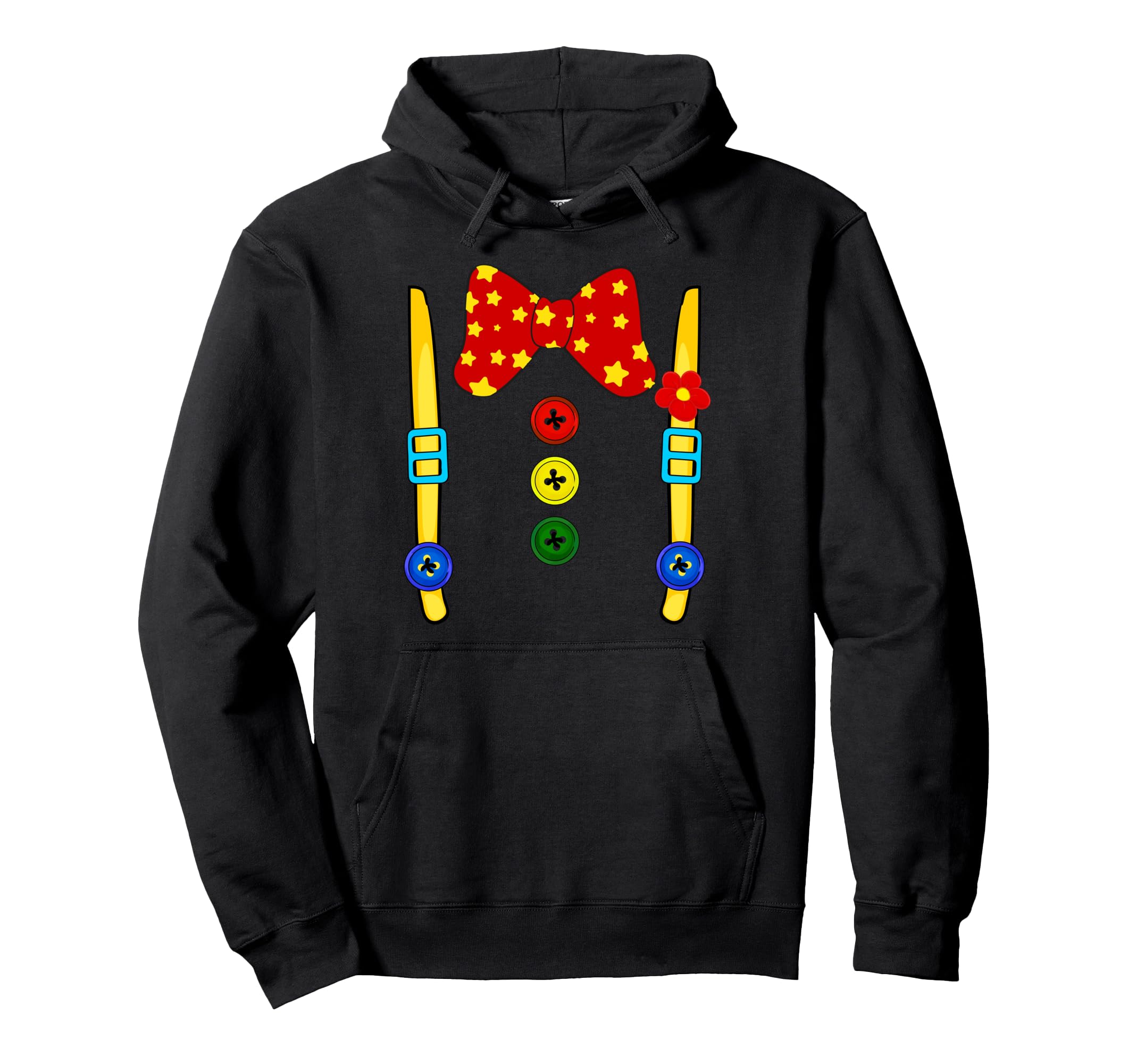 Clown Costume Halloween DIY Outfit for Girls, Boys, Women, Men, Kids Hoodie