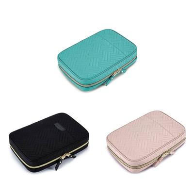 Jewelry Organizer Travel Case with Removable Clear Pouches for Women Large Capacity Jewelry Storage Binder Book Bag
