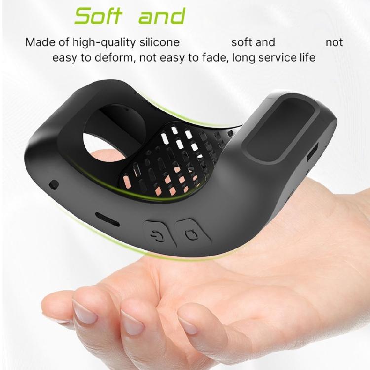 1 Set Camera Sleeve Impact Resistant Silicone Protector Sleeve with Lens Lid Caps for 360 X3 Sports Camera Black