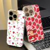 Strawberry Sh-SHortcakeS phone case for iPhone 17 17Air 16 15 14 13 12 11 Pro Max Plus Colorful Silver