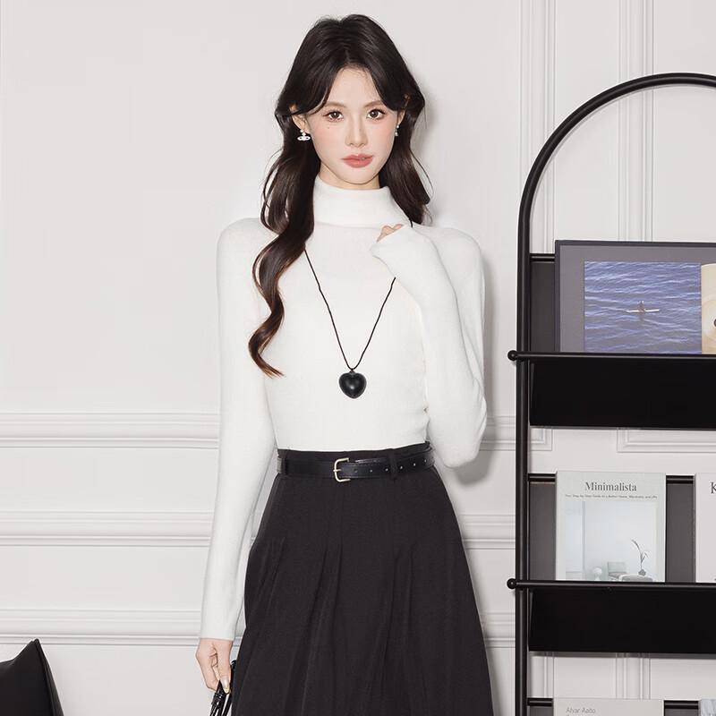 

Tluoman Women s Long Sleeve Knit Sweater One Size