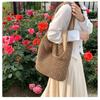 Strandtasche aus Stroh, Frühling, schlicht, gehäkelt, hohl, für den Weg zur Arbeit, große Kapazität, Schulter-Umhängetasche