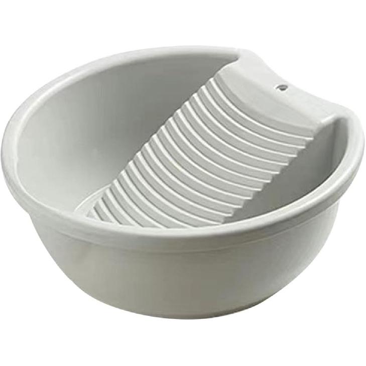 Washboard Basin for Hand Washing Clothes,Washboard Laundry for Handwashing,Washboard Basin,Plastic Non-Slip Washtub with Integrated Washing