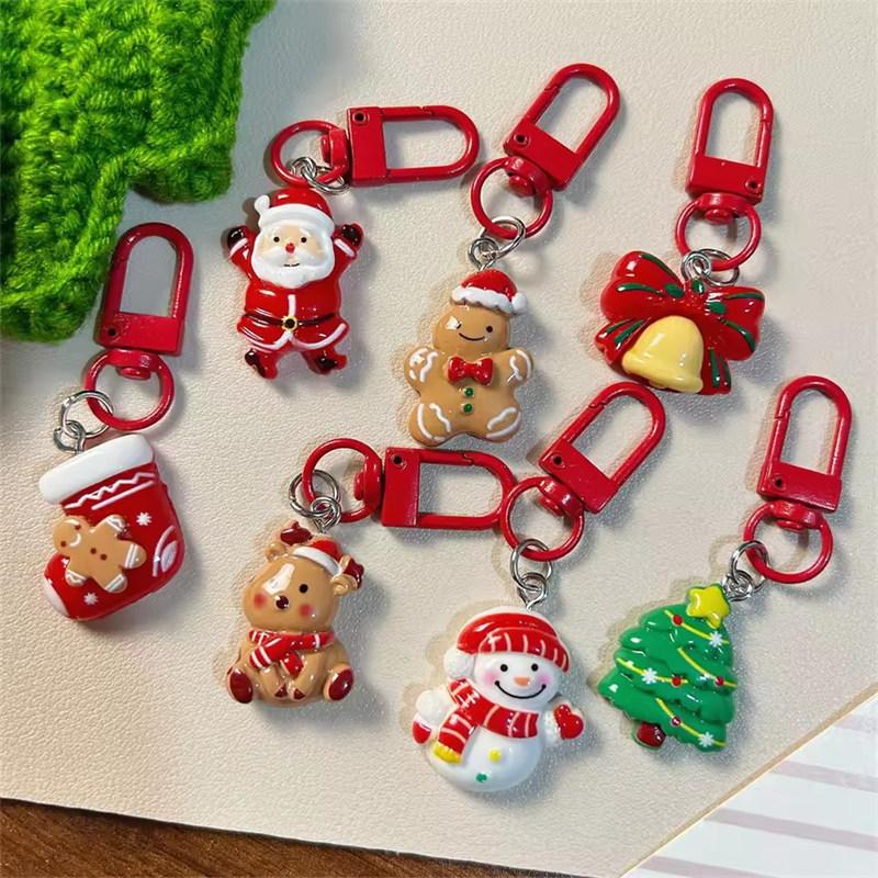 

10-30Pcs Cute Cartoon Elk Santa Keychain, Christmas Party Birthday Spring Festival New Year Wedding Carnival Gift Commemoration 10PCS