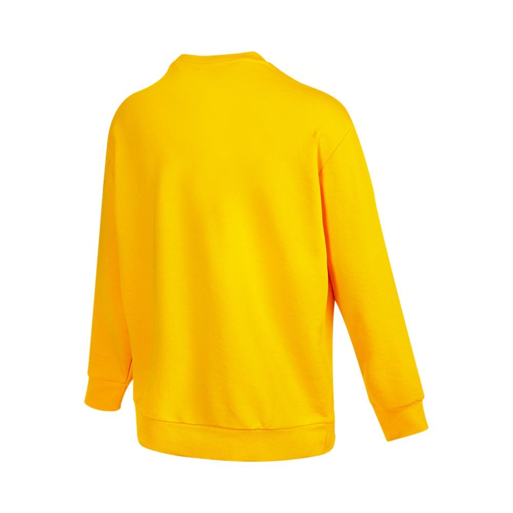 adidas Neo Sweatshirts Men's Yellow Crew Neck Moderate Regular HG6594