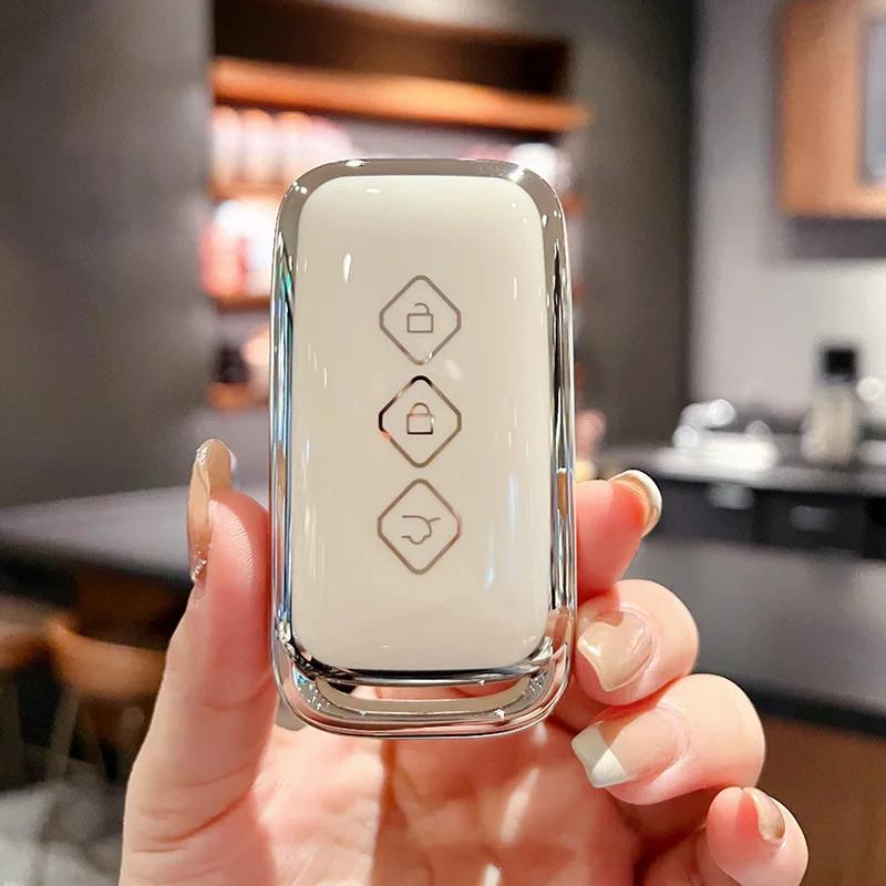 

Чехол-накладка из ТПУ для защиты ключа брелок для Baojun 510 730 360 560 RS-5 530 630 для Wuling Hongguang S Аксессуары для стайлинга автомобиля белый