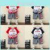 Stylish Summer Outfit For Boys Featuring Ultraman Design Soft Cotton Two-piece Set