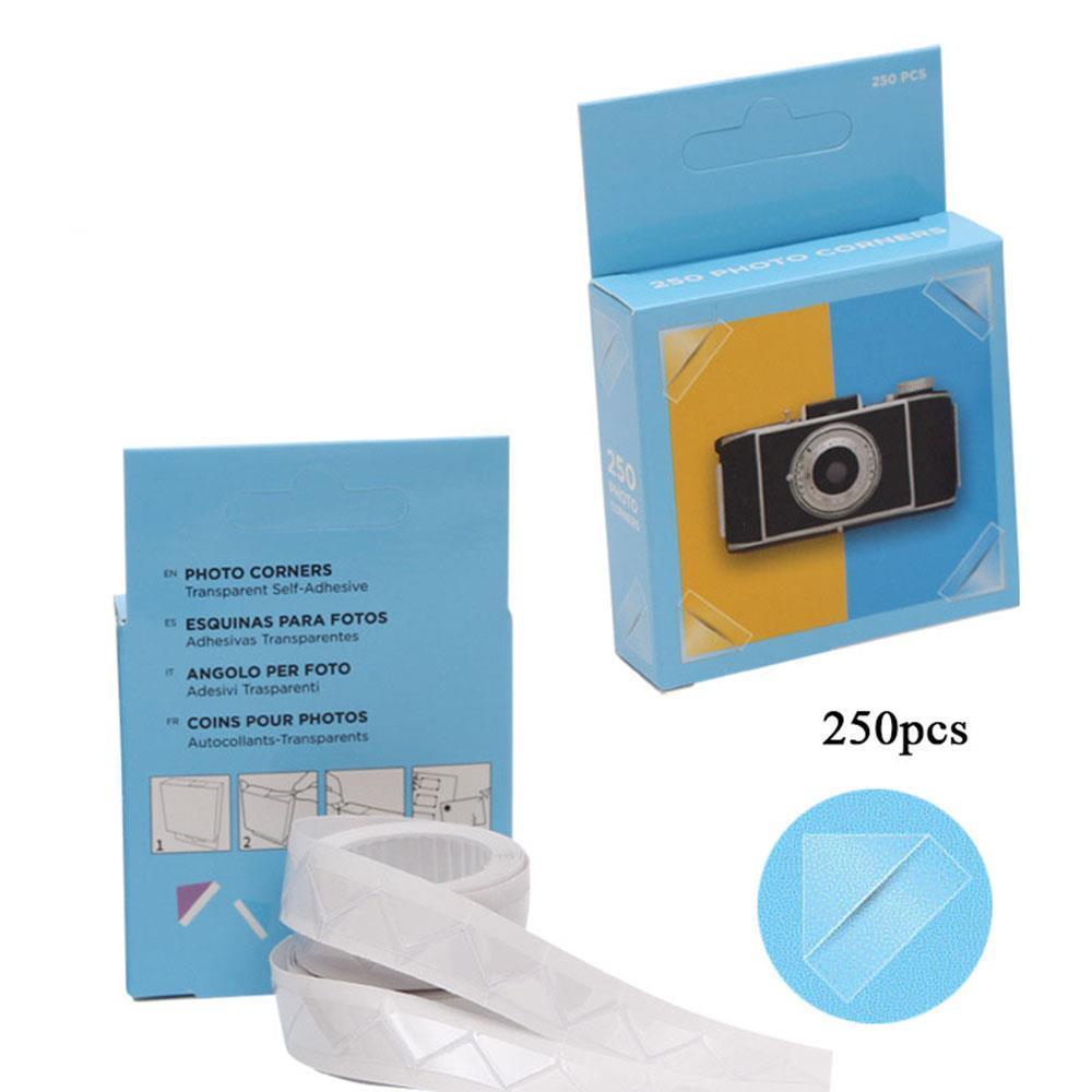 

Photo Corner Stickers Transparent Photo Corners Multi Purpose Paper Stickers Scrapbooking Diary Decor Photo Album Accessory