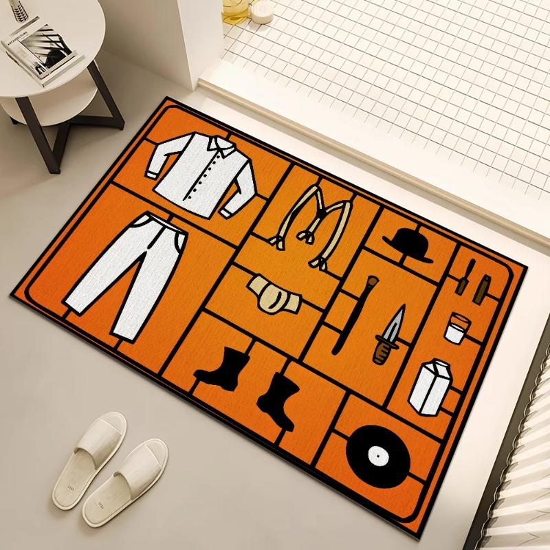 Lodestar Unisex Large Area Rug Compact Carpet For Home Decor Bedroom Hallway Balcony Entrance Doormat Decoration Floor Mat With Non-Slip Backing