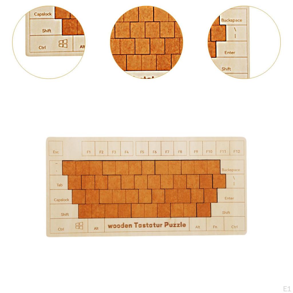 Wooden Blocks Puzzle Color Shape Jigsaw 3D IQ Game Stem Learning Brain Teasers Toddlers Puzzles for