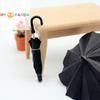 Dollhouse Miniature Simulation Black Umbrella Can Open Mini Umbrellas Model Dolls House Retro Scene Ornaments DIY 1 12 Kid Friendly Entertaining Fun