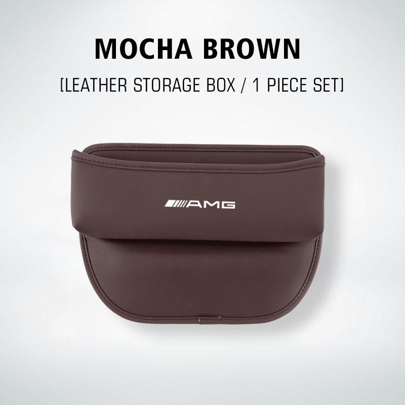 Car Special Seat Crevice Leather Storage Box Seat Box For Mercedes Benz AMG Smart W205 C300 W203 W206 W108 W124 W126 Keychain
