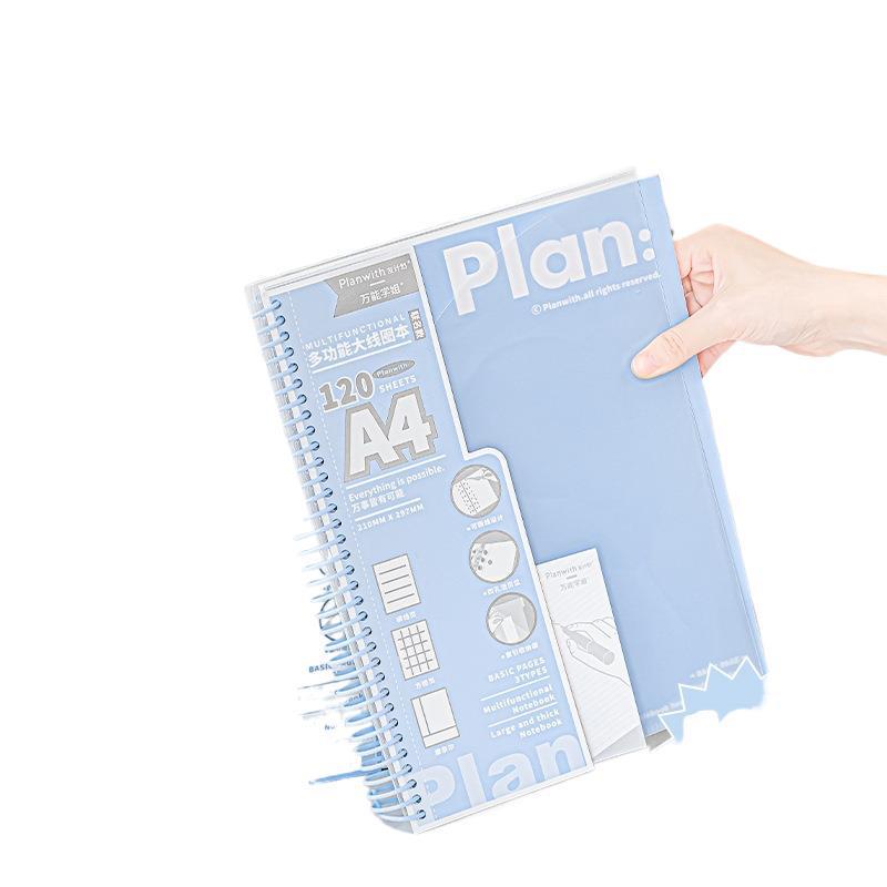 A4 Spiral Loose-Leaf Notebook for Junior High Students - Error Correction & Note-Taking, 2025 Japanese/Korean Style