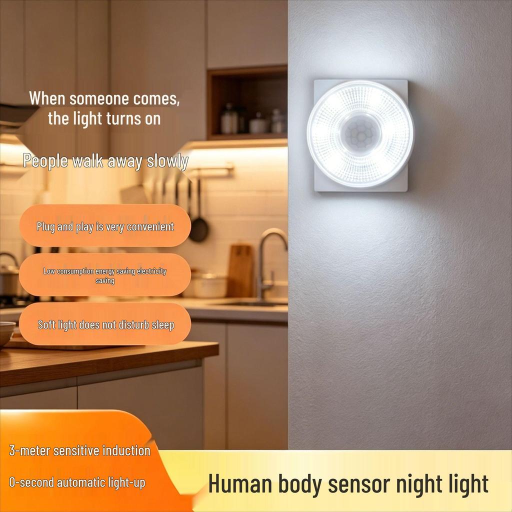 Smart Motion Sensor Night Light for Hallways and Elderly Care
