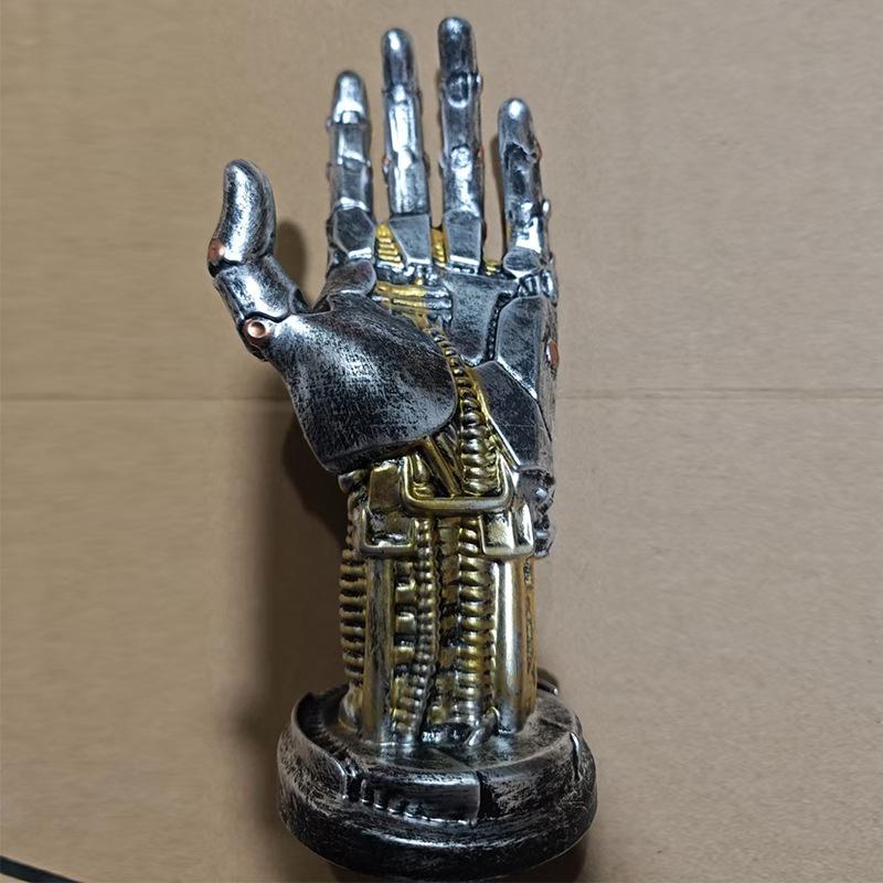 Cyberpunk Silverhand Mechanical Hand, Gaming Controller Holder Stand Punk Style Steampunk Modern Home Decor Resin Statue