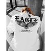 European sizes Men's "Never Give Up" Graphic Print Casual T-Shirt