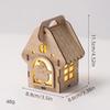 Christmas Luminous Wooden Cabin Ornament - Small House Tree Decoration