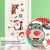 Cartoon Santa Claus Window Sticker PVC Elk Christmas Glass Window Sticker Snowman Self-Adhesive Christmas Decoration Background
