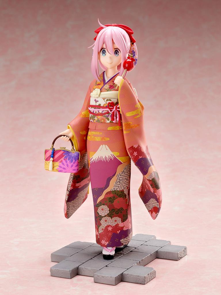 Yuru SAISON 2 Kagamihara Nadeshiko Furisode Maßstab PVC Bemalte Komplettfigur Camp 1/7 AMU-FNX230