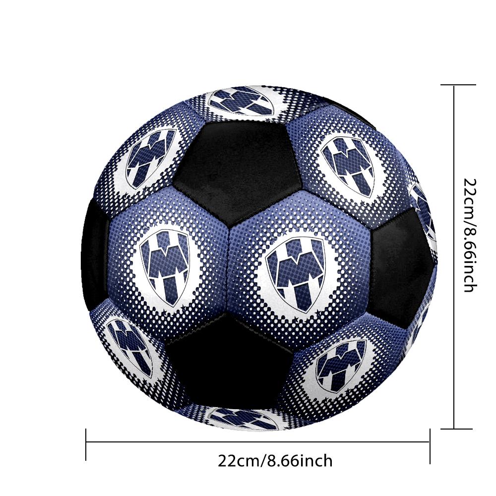 SIZE 5 C.F. Monterrey Soccer Ball Colorful All Ages Machine Stitched PVC Competition Ready Durable High-Bounce