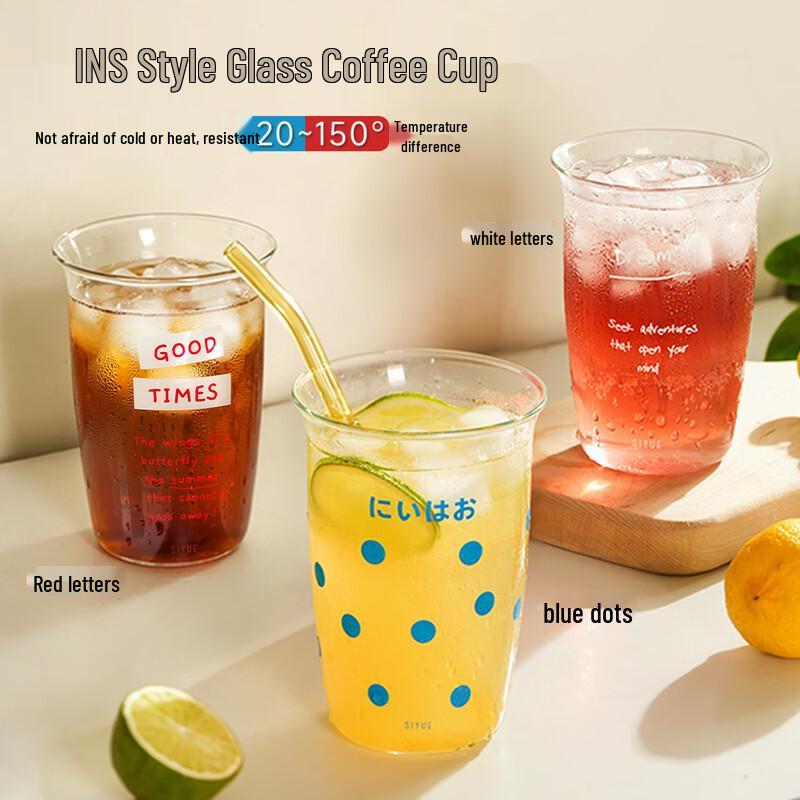 Glass Iced Coffee & Drink Mug