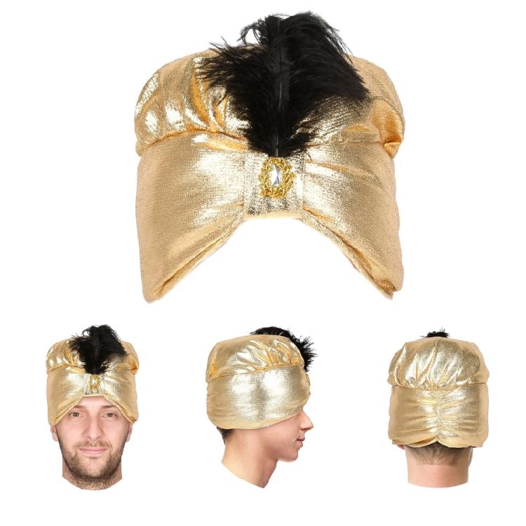 Ethnic Style Arabic Head Wrap Hat Soft Turbans Indian Cosplay Headwear