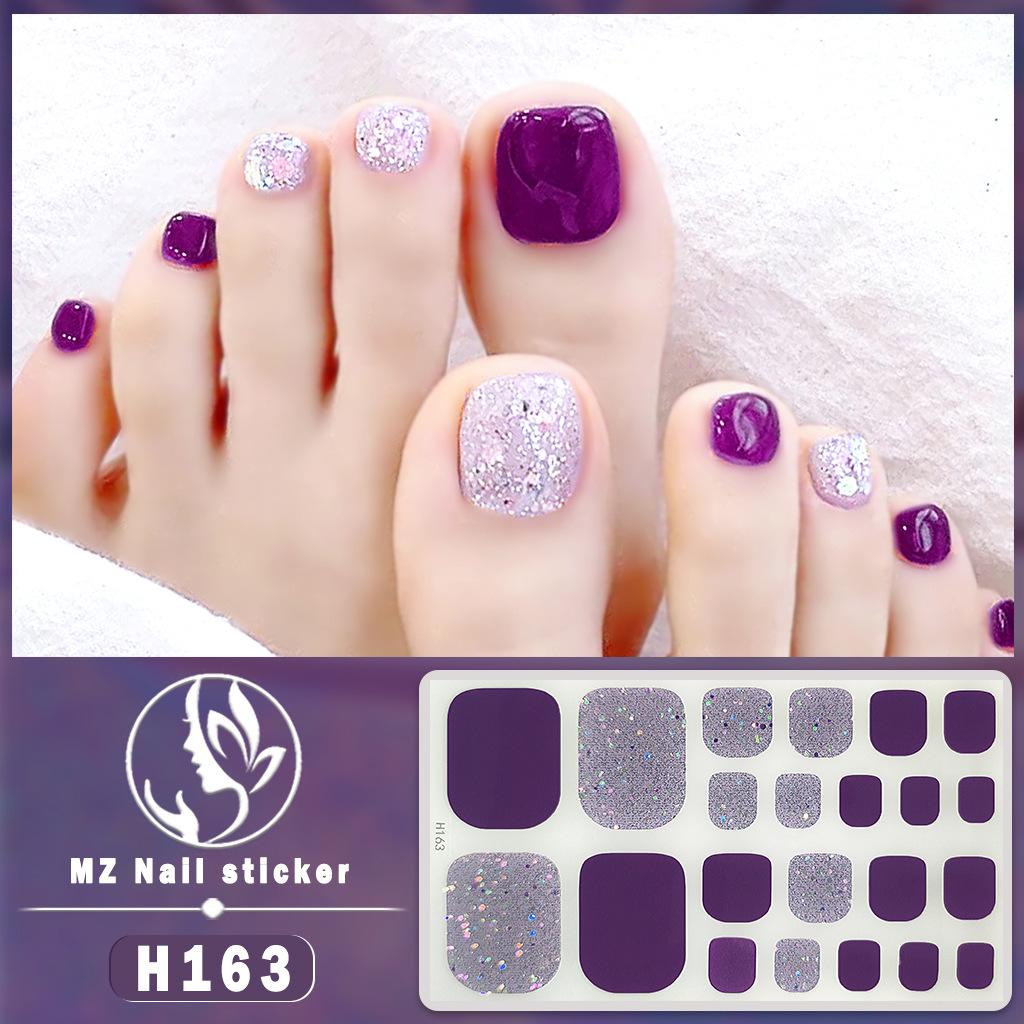 H New Nail Sticker 3D Diamond Nail Sticker Waterproof Long-lasting White Nail Sticker