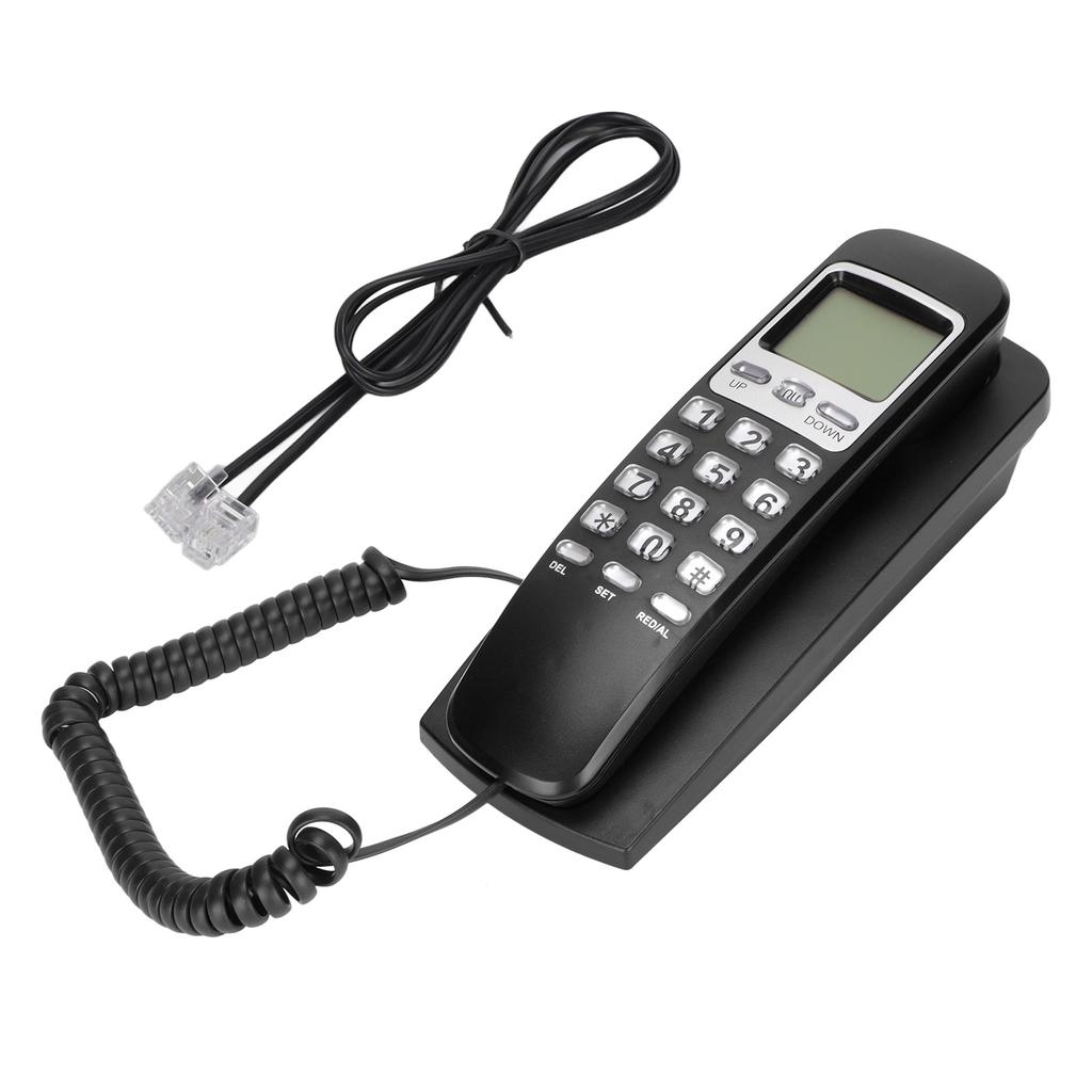 KXT777CID Drátový nástěnný telefon Kalendář LCD displej Funkce opakování Pevná linka Drátový telefon pro hotel