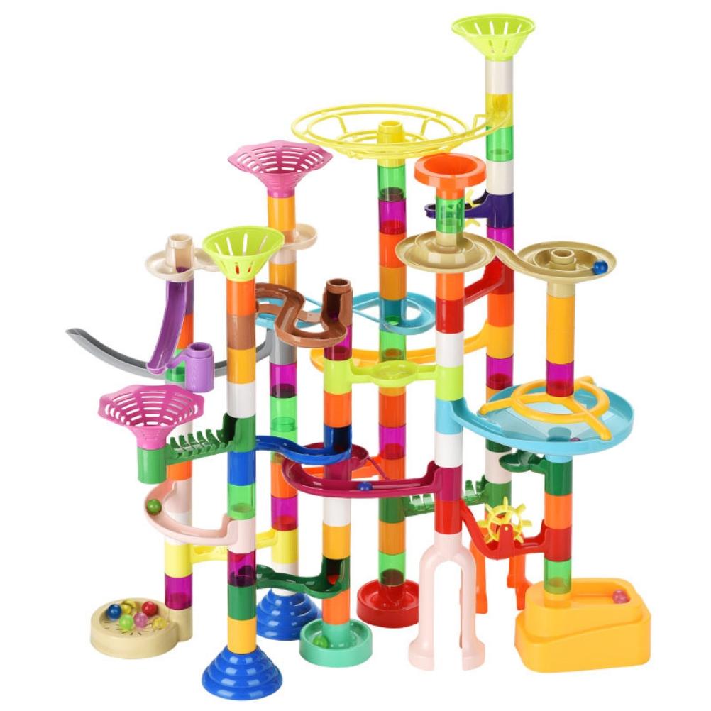 DIY Maze Balls Track Building Blocks Toys for Children Pipeline Block Educational Toy Game Parent Child Interactive Toys