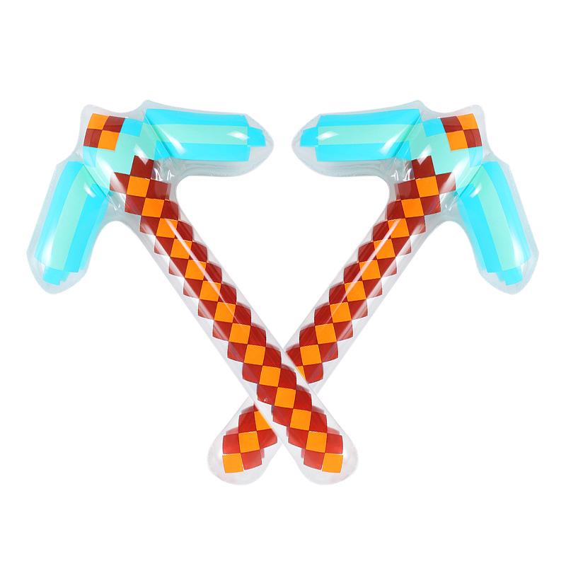 

Детские надувные ПВХ топор и меч сценический реквизит, вдохновленные Minecraft