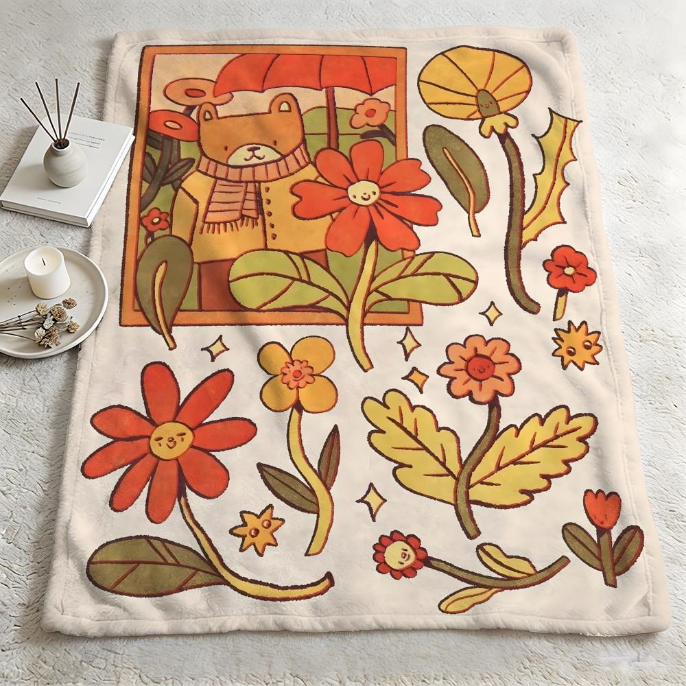 artist JJessica Elenaa Throw Warm Soft Flannel Blanket Multiuse for Sofa Bed Camping Travel Nap