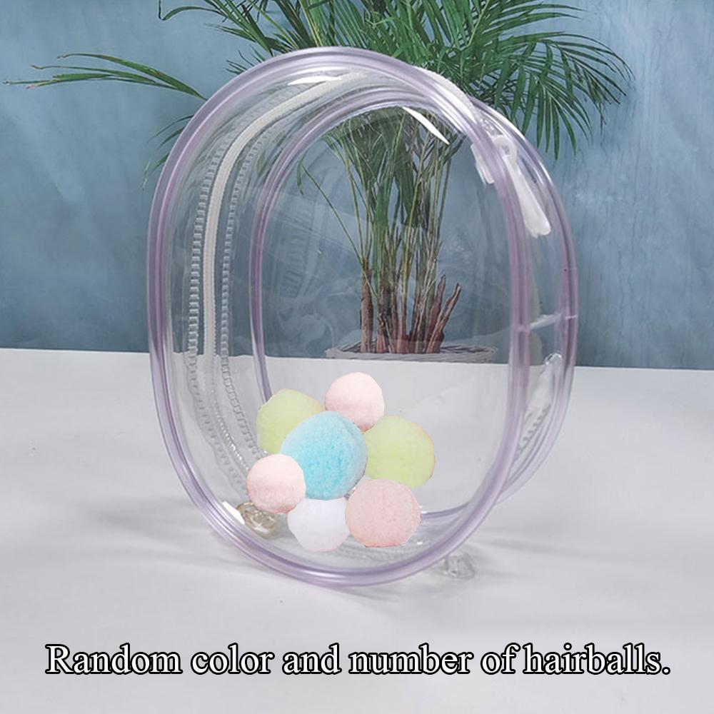 11CM Jewelry Organizer Transparent Storage Box Pouch Mystery Box Plastic Box Cute Doll Bag Organization Keychain Dustproof Case